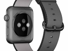 Curea iUni compatibila cu Apple Watch 1/2/3/4/5/6/7, 42mm, Nylon, Woven Strap, Electric Gray